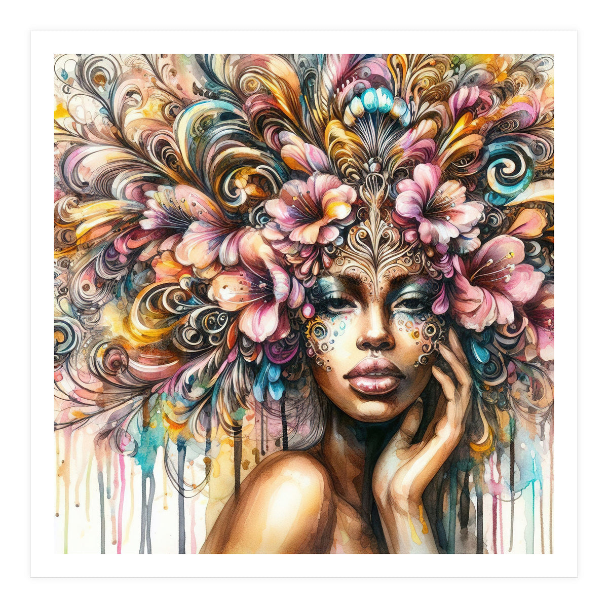 Tropical Baroque Muse (Print Only)