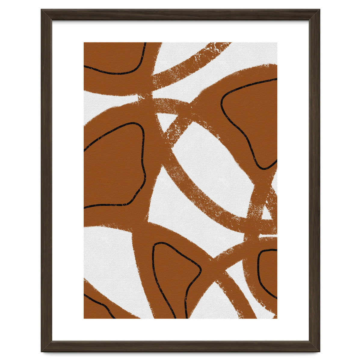 Abstract Brown and Black Lines