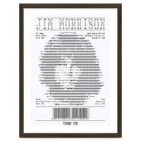 Receipt Art Jim Morrison