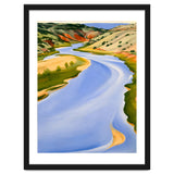 Georgia O’Keeffe – Chama River, Ghost Ranch (1937) | Serene Southwestern Landscape in Bold Modernist Forms thumbnail