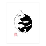 Ying yang Cat (Print Only) thumbnail