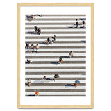Rain Crossing | Polka Dots Zebra Crossing On The Street | Rain Eclectic Modern Graphic Design thumbnail