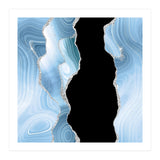 Blue & Silver Agate Glitter Texture 01 (Print Only) thumbnail
