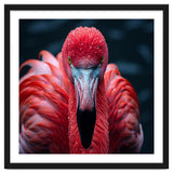 Close Up Flamingo Face With Water Droplets thumbnail