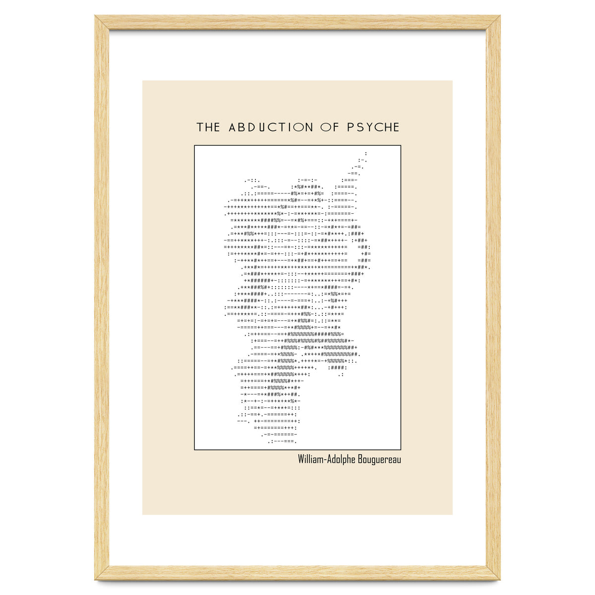 The Abduction of Psyche (1895) – William-Adolphe Bouguereau (ascii art)