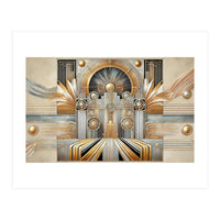 Art Deco Gold Architecture (Print Only)