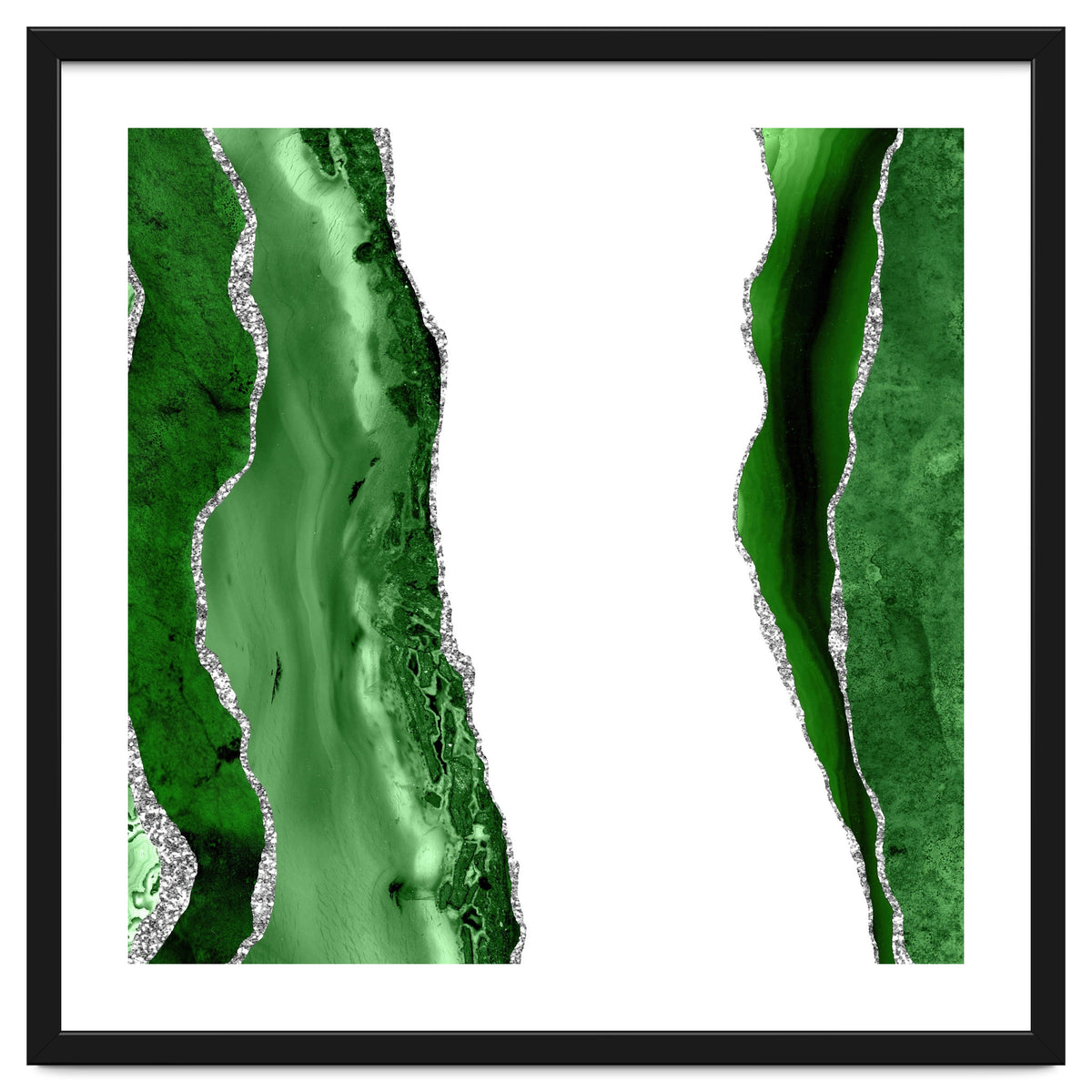 Green & Silver Agate Texture 14