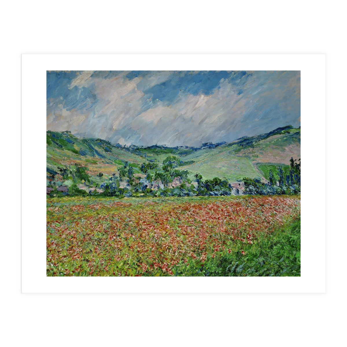 A field of poppies. Canvas. (Print Only)