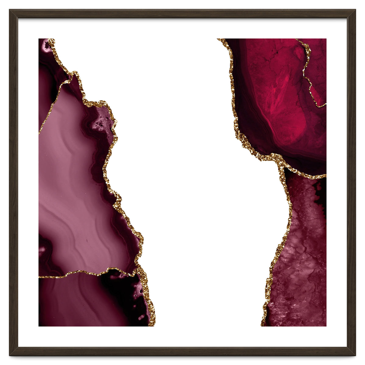 Burgundy & Gold Agate Texture 21