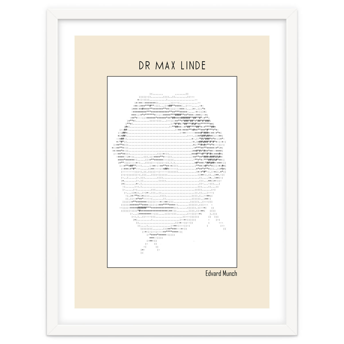 Dr Max Linde – Edvard Munch (ascii Art)