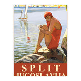 Split, Swimmer on a Rocky Coast (Print Only) thumbnail