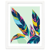 Dopamine Botanical, Colorful Tropical Banana Leaves, Plants Jungle Eclectic Contemporary, Bohemian Nature Forest thumbnail