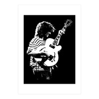 Pat Metheny American Jazz Musician in Monochrome (Print Only)