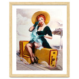 Pinup Sexy Girl Left At The Bus Station thumbnail