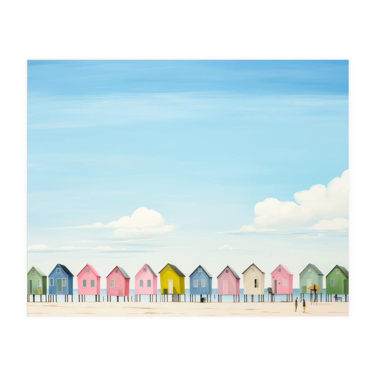 Beach cottages (Print Only)