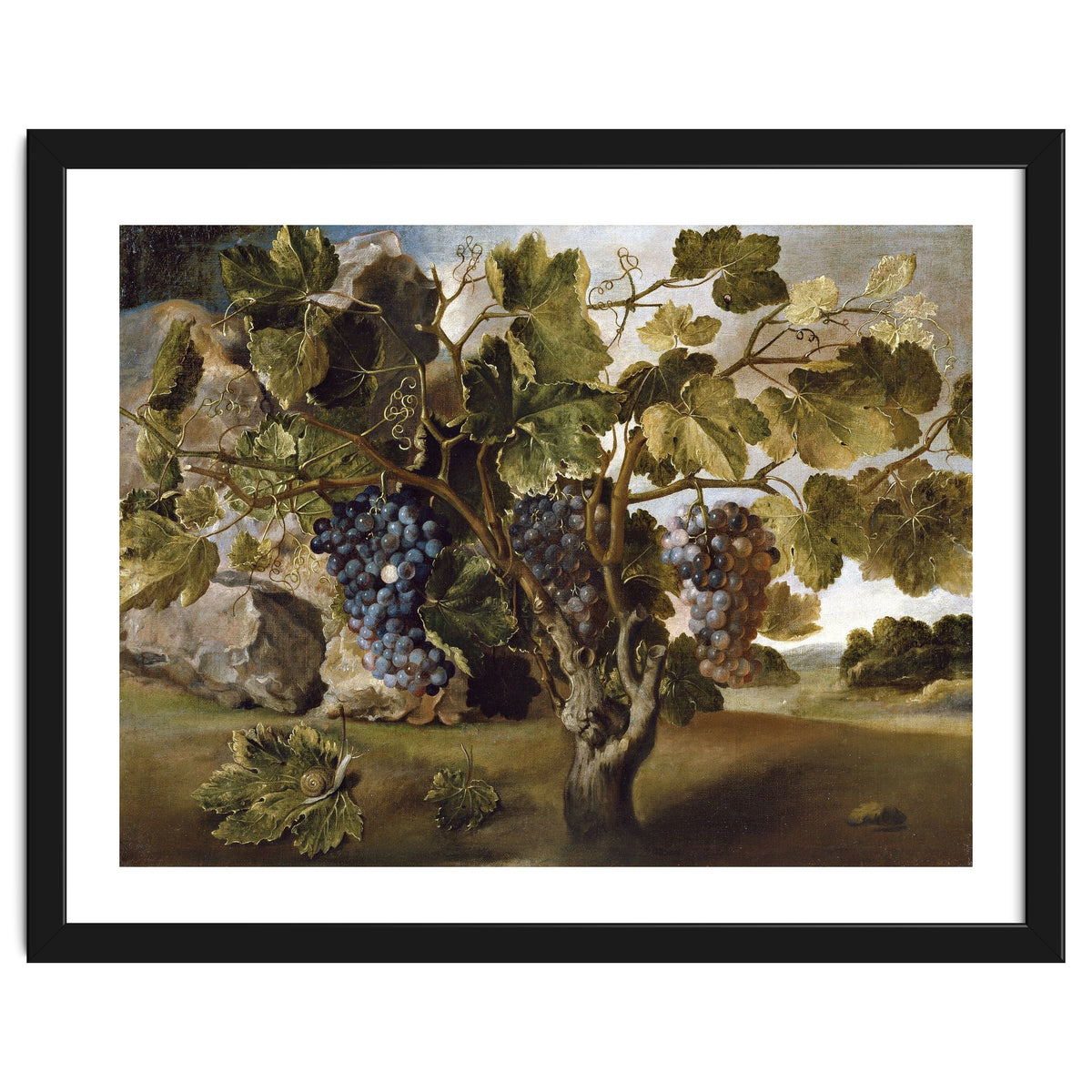 Tomás Hiepes / 'Landscape with a Grapevine', 17th century, Spanish School, Oil on canvas, 67 cm x...