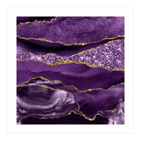 Agate Glitter Ocean Texture 01 (Print Only)
