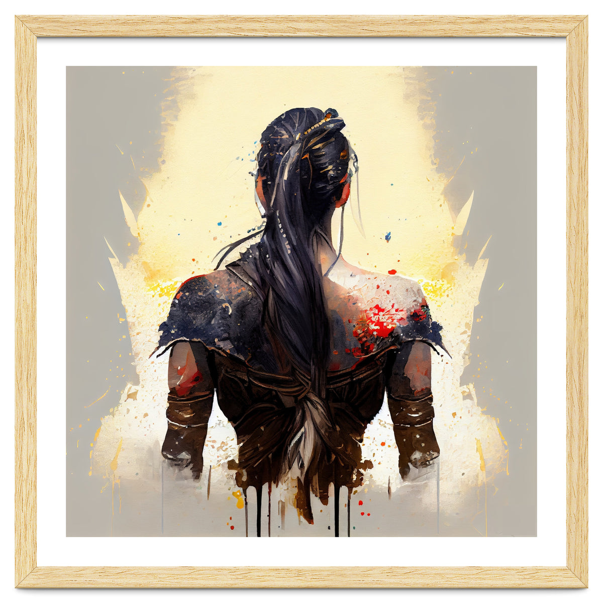 Warrior Woman From Behind