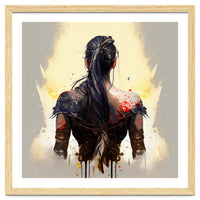 Warrior Woman From Behind