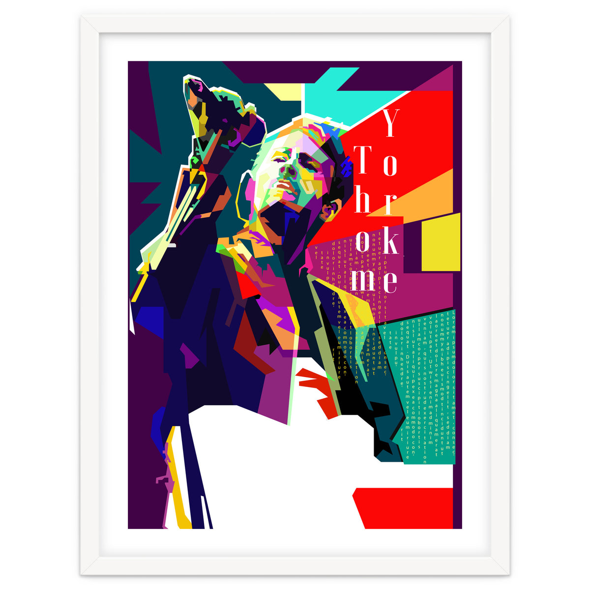 Thom Yorke Singer Musician Pop Art WPAP