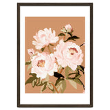 Blush Peony Painting, Floral Wall Art, Neutral Flower Print, Peony Art thumbnail