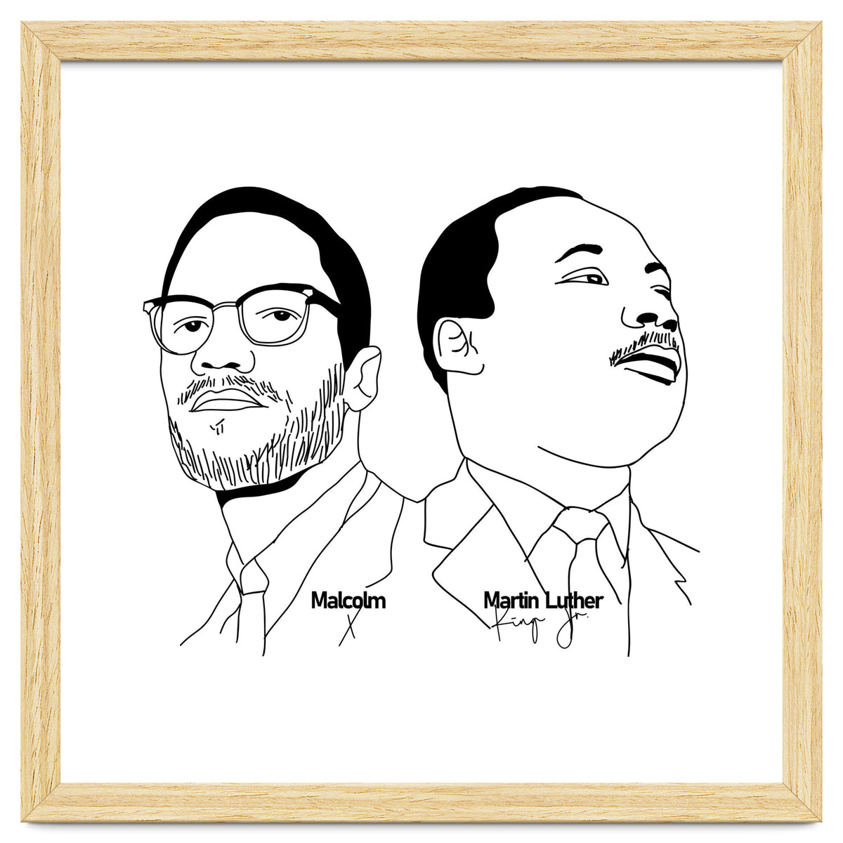 Martin Luther King Jr and Malcolm X