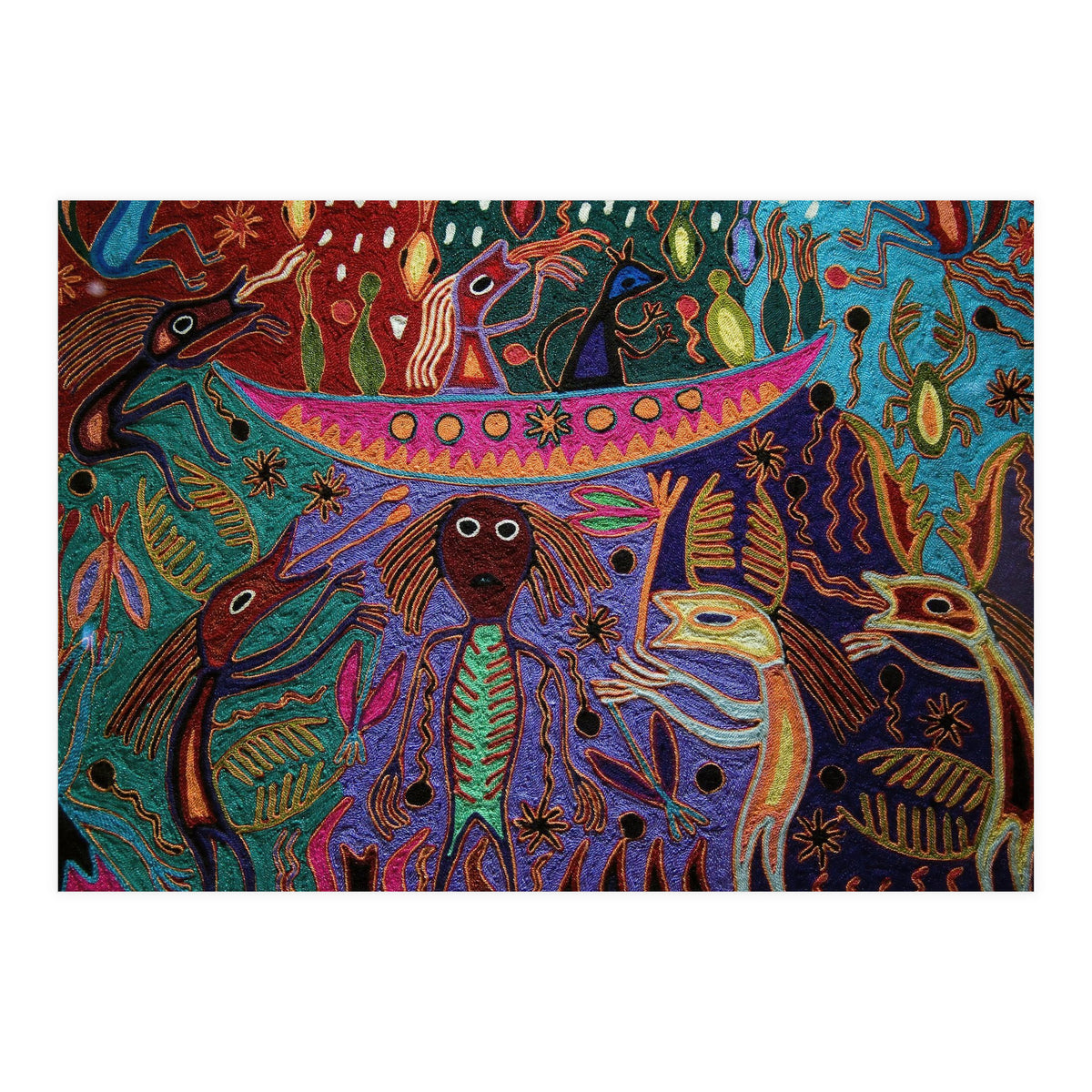 Mexico.Mexico city.National Museum of Anthropology. Huichol art. (Print Only)