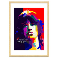 Sir Michael Philip Jagger Pop Art Wpap