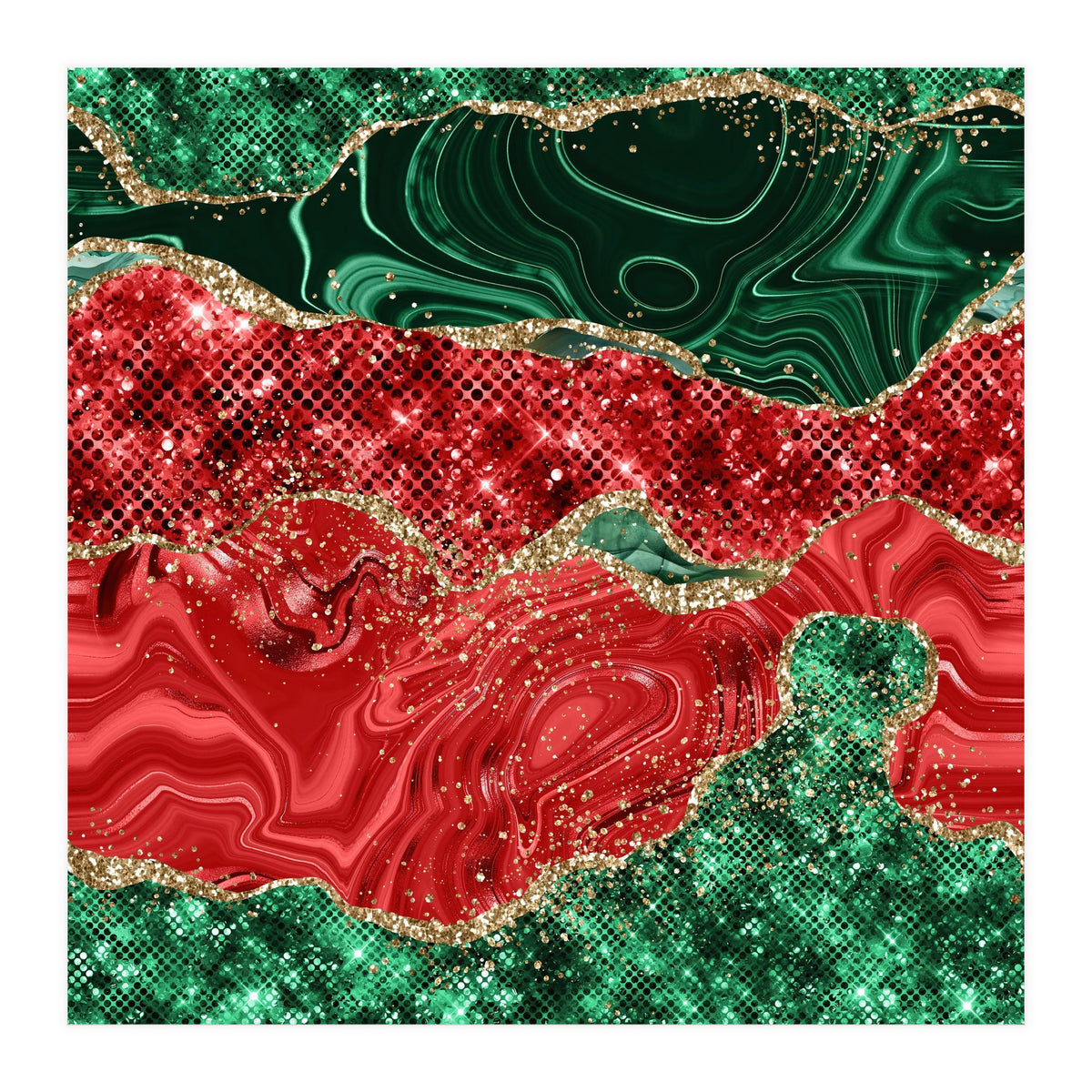 Christmas Glitter Agate Texture 02 (Print Only)