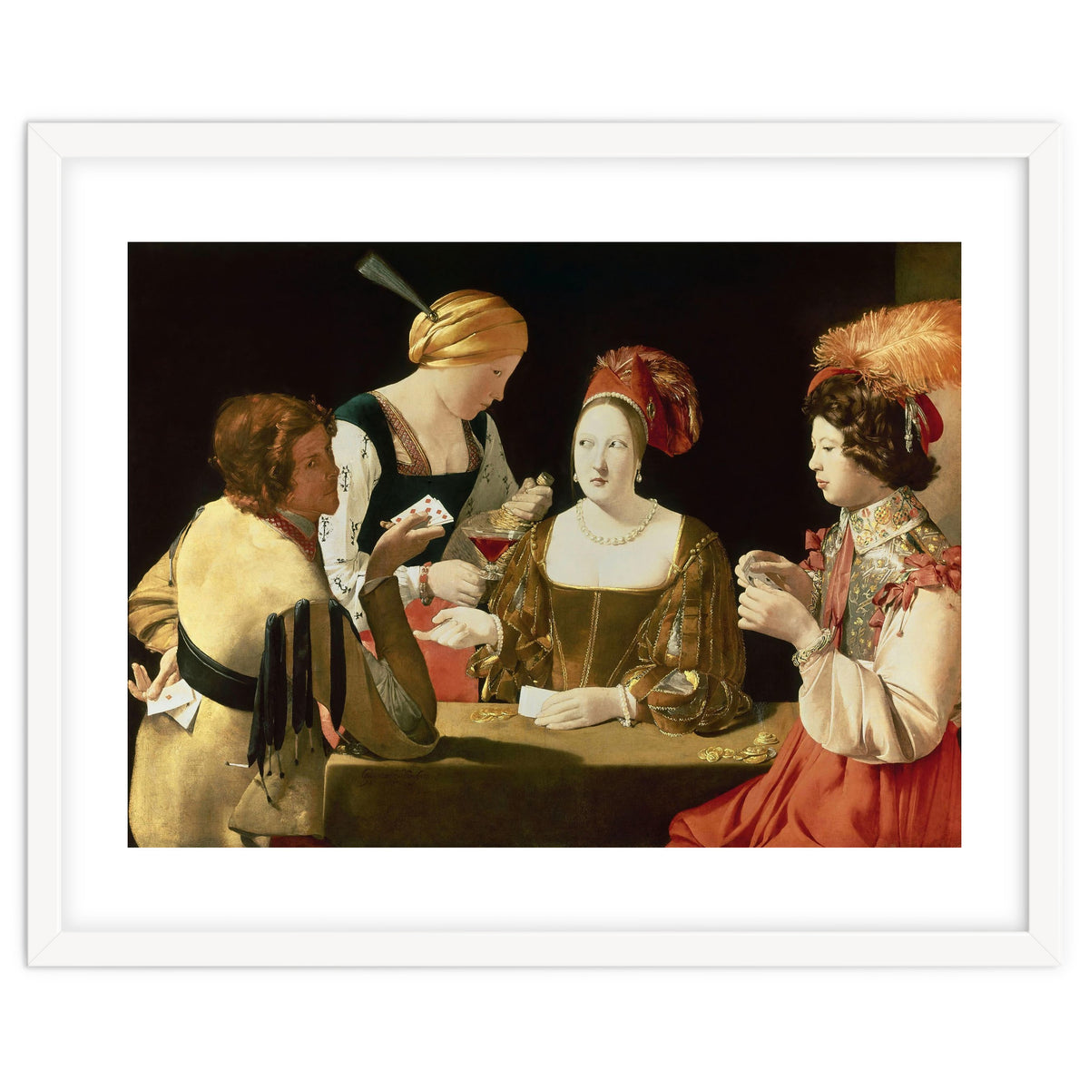 French school. The Cheater with the Ace of Diamonds. Le Tricheur à l'As de Carreaux. 17th century...