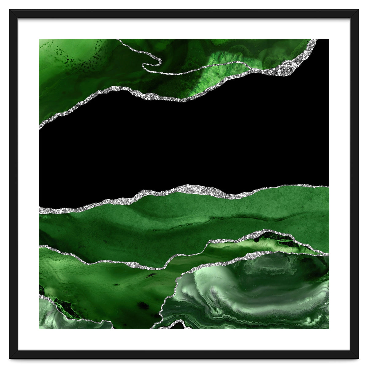 Green & Silver Agate Texture 02
