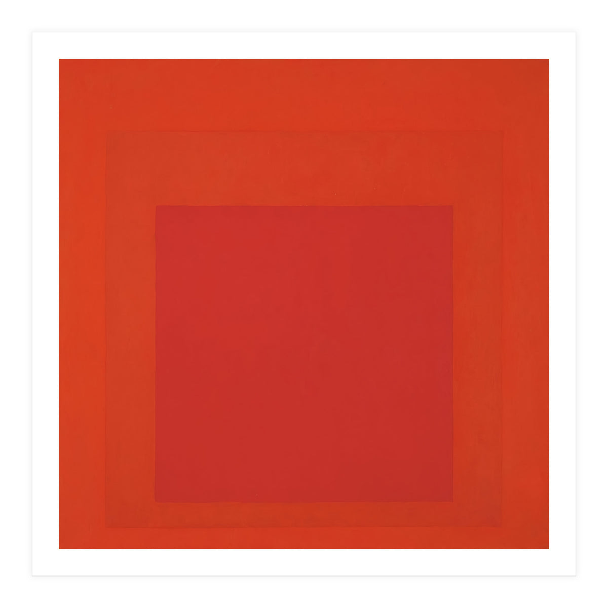 JOSEF ALBERS - HOMAGE TO THE SQUARE RED (Print Only)