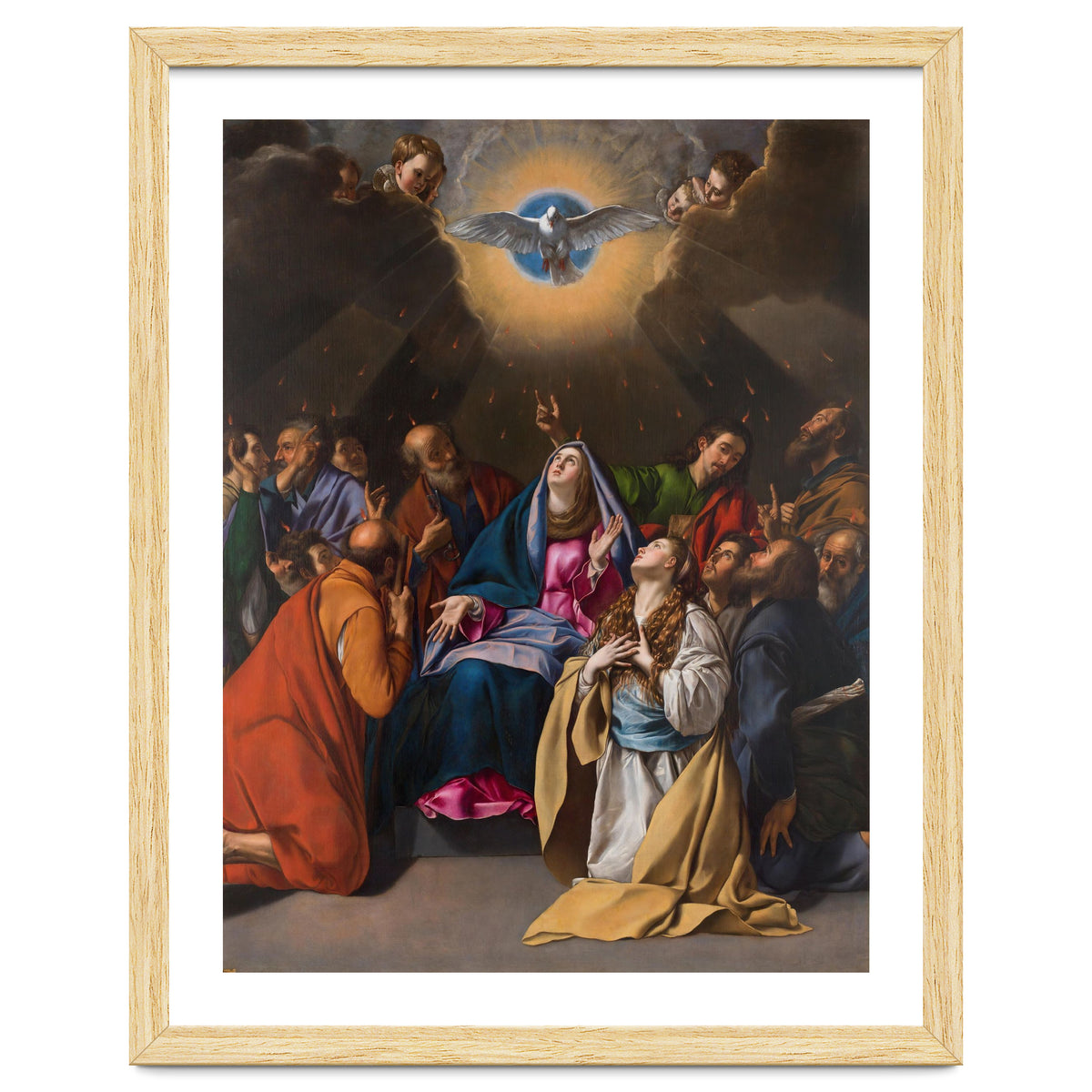 Fray Juan Bautista Maíno / 'Pentecost', 1615-1620, Spanish School, Oil on canvas, 324 cm x 246 cm.