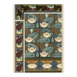 The water lily, Nelumbo lutea, in wallpaper and tile patterns. Lithograph by Verneuil. (Print Only) thumbnail