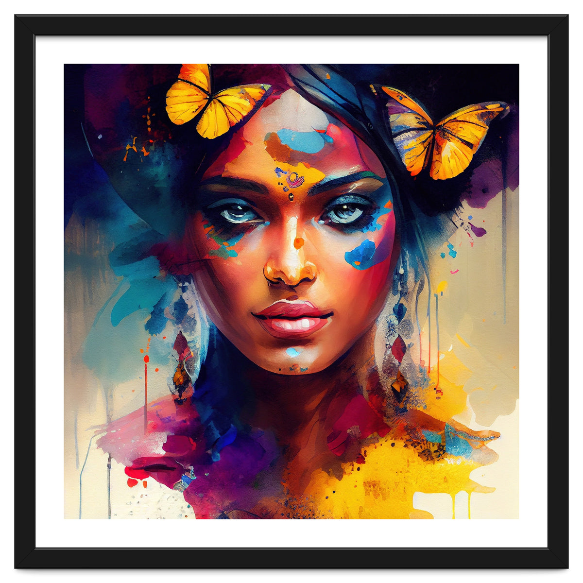 Butterfly Crown Hindu Portrait