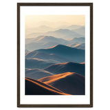 Misty Desert Mountain Range Art thumbnail