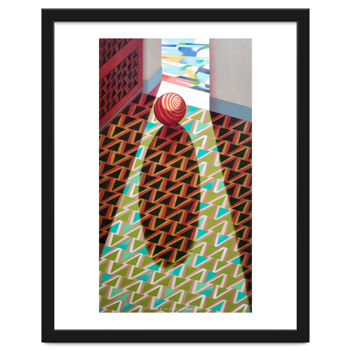 The entrance of the church