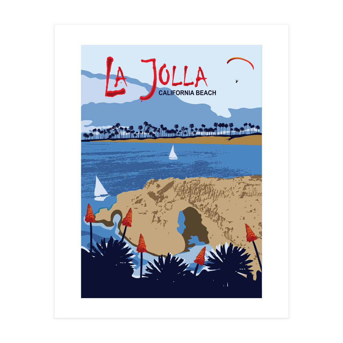 La Jolla Beach, California (Print Only)