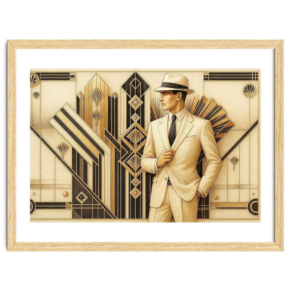 Gatsby Gentleman Art Deco Scene