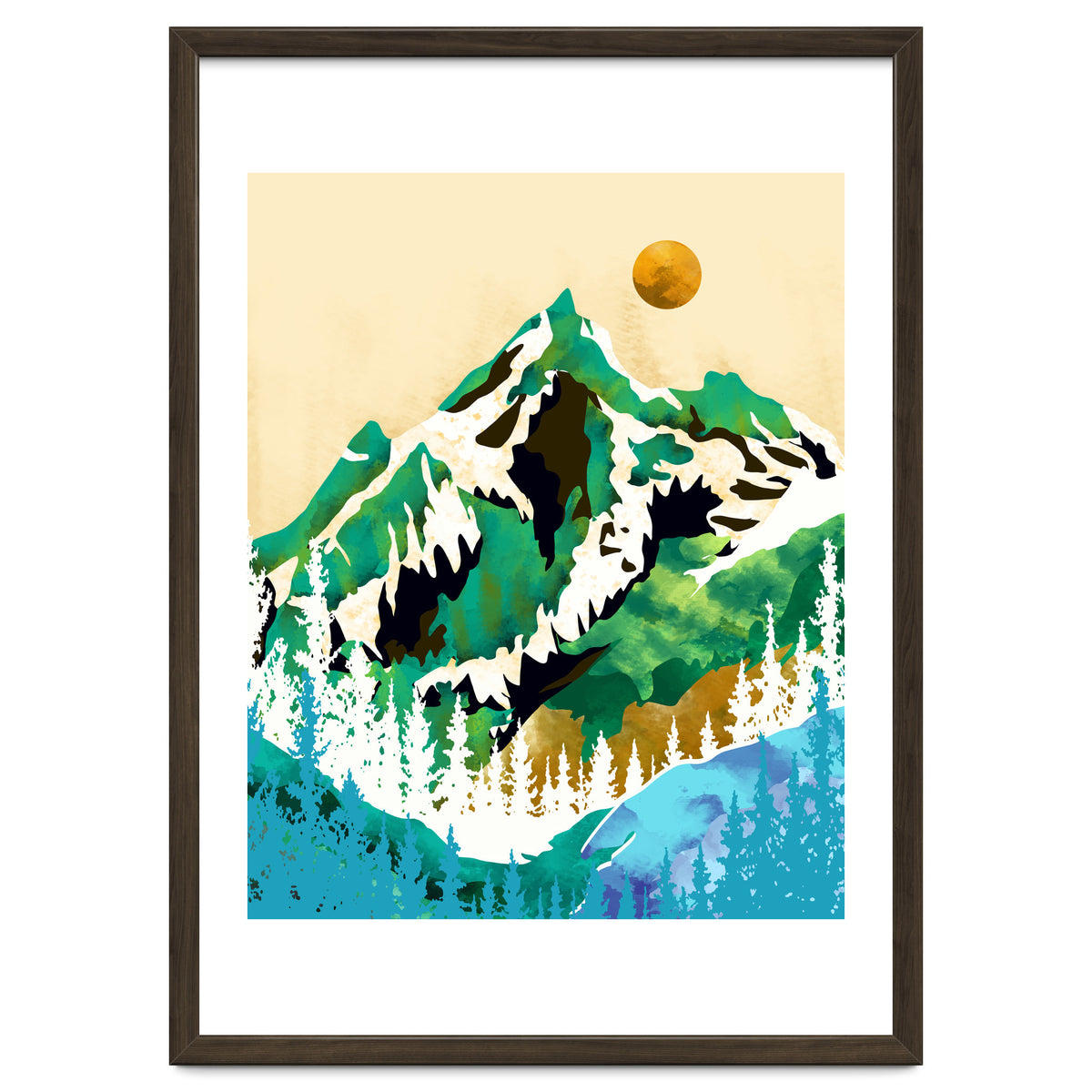 Grass Is Greener Wherever It Is Loved Positivity Nature Landscape Snow, Winter Mountains Painting Forest, Wild Travel Adventure