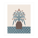 Earthy Modern Vase with Florals (Print Only) thumbnail