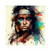 Powerful American Native Woman #2 (Print Only)