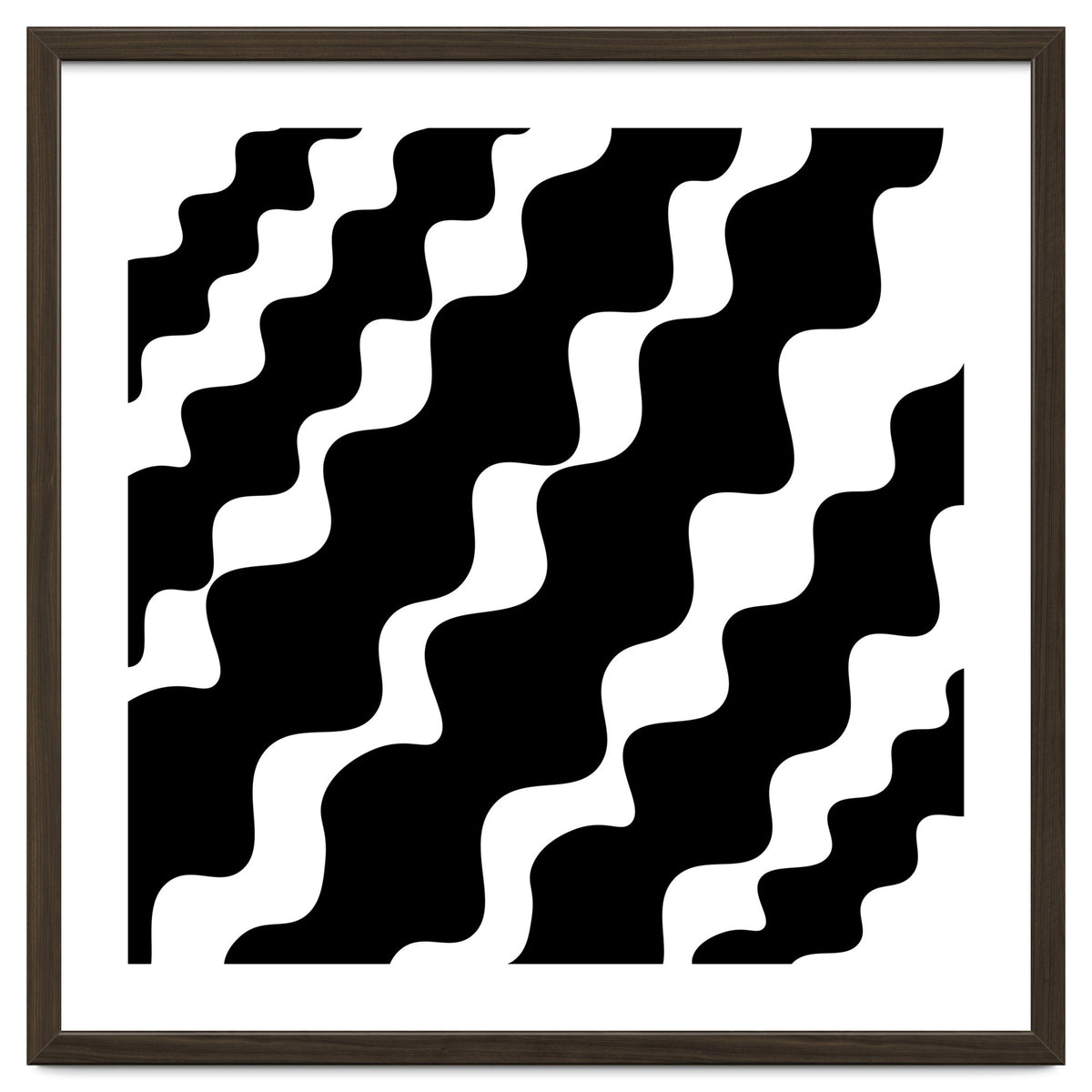 Black Wavy Pattern