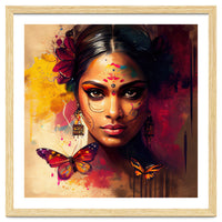Golden Butterfly Hindu Portrait