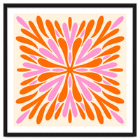 Symmetry Petals - pink and orange