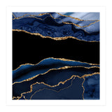 Navy & Gold Agate Texture 11  (Print Only) thumbnail