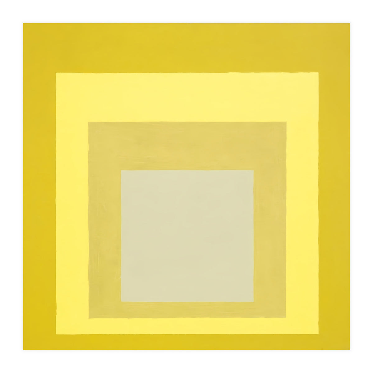 JOSEF ALBERS - HOMAGE TO THE SQUARE YELLOW WHITE (Print Only)