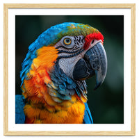 Close Up Of A Colorful Macaw Parrot