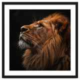 Majestic Lion Portrait Profile Majestic Beast thumbnail