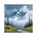 Majestic Peaks in Morning Mist (Print Only) thumbnail